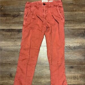 Abercrombie & Fitch Men's Rust 30x30 Chinos